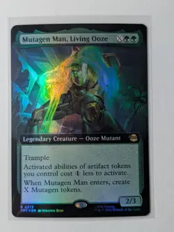 MTG Mutagen Man, Living Ooze - Foil - Extended Art, NM-Mint, English TMNT - Image 1