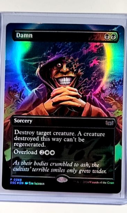 2024 MTG Magic the Gathering DSC Commander Borderless Foil Promo #369 Damn - Image 1