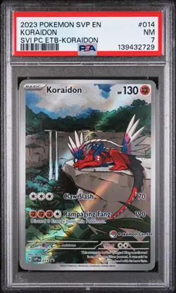 PSA Graded Koraidon Promo Duo – Pokemon Center ETB #014 (PSA 7) + (PSA 8 NM-MT) - Image 3