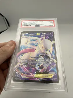 2016 POKEMON XY BLACK STAR PROMO SUPER-PREM COLL #XY125 FULL ART/MEWTWO EX PSA 7 - Image 2