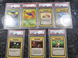 X37 1999 Pokemon Fossil 1st Edition PSA 9 Non Holo Slabs As Pictured/listed - Image 4