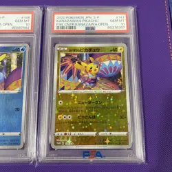 Pokemon Japanese Kanazawa Pikachu Set 145 146 & 147 (All PSA 10)! - Image 4