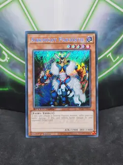 Yugioh Airknight Parshath SBCB-EN132 Secret Rare 1st Edition NM - Image 1