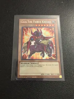 Gaia The Fierce Knight MZMU-EN058 Secret Rare Yugioh Maze of Muertos - Image 1