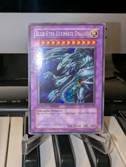 Yugioh Blue-Eyes Ultimate Dragon JMP-EN005 Secret Ultra Rare - Image 1