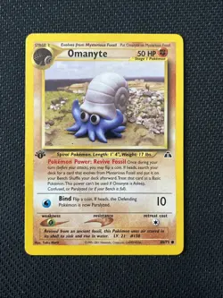 1st Edition OMANYTE 60/75 Neo Discovery Set - Pokemon WOTC Vintage Card - NM - Image 1