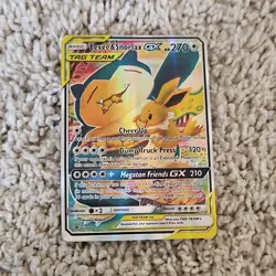 Pokemon Eevee & Snorlax GX TAG TEAM Ultra Rare Holo SM169 Card SM Set - Image 1