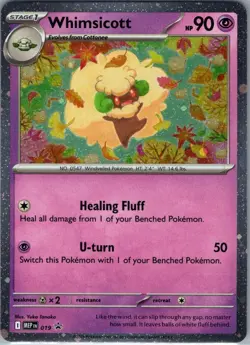 Whimsicott (Cosmos Holo) 019 ME: Mega Evolution Promo - Pokemon Card - NM - Image 1
