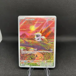 Pokemon TCG Larvesta Black Bolt Full Art Illustration Card IR 99/086 NM - Image 1