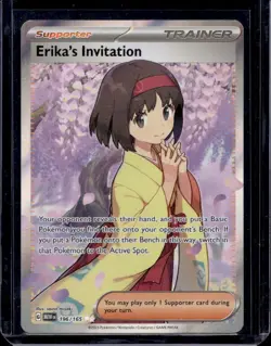 Pokemon - Erika's Invitation - 196/165 - Scarlet & Violet: 151 - Full Art Card - Image 1