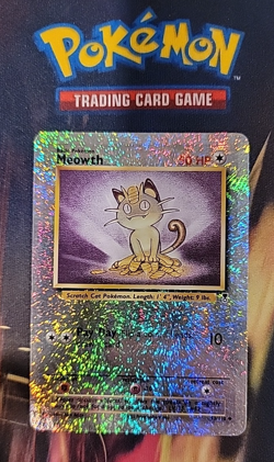 Near Mint Meowth Legendary Collection 2002 Reverse Holo Pokemon Card TCG cgc7 ps - Image 1