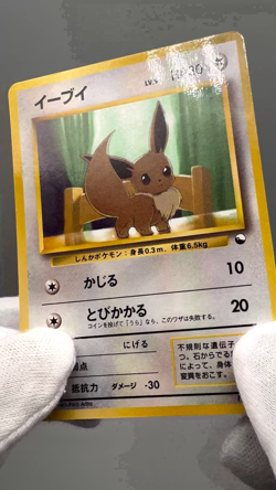 Eevee Old Back Pokemon Card Glossy Vending Series Lv.5 No.133 1998 Japanese - Image 2