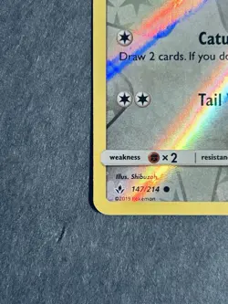 Meowth 147/214 Sm-Unbroken Bonds Reverse Holo Uncommon Pokemon Card NM - Image 5