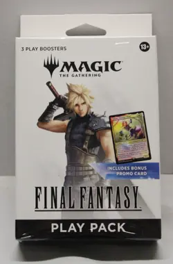 Magic The Gathering Final Fantasy Play Pack w/ 3 Packs & Promo SEALED NEW - Image 1