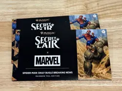 MtG: Secret Lair X Marvel Spider-Man: Daily Bugle Breaking News Rainbow Foil - Image 1