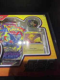 2026 Pokemon Day Collection Box Pikachu Promo Holo Swirl Sealed - Image 2