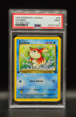 Goldeen 1st Edition 1999 Pokemon Jungle #53 WOTC PSA 9 Newly Graded - Image 1