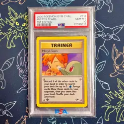 PSA 10 - Pokemon 1st Misty's Tears Gym Challenge (POP 83) - Image 1