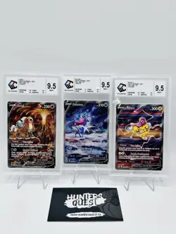 CCC 9,5 Trio Cartes Pokemon Suicune Raikou Entei Gg36-38-41/gg70 Zenith Supreme - Image 1