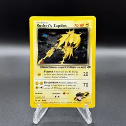 Pokemon TCG - Rocket's Zapdos 15/132 Unlimited Holo - Gym Challenge - Image 1