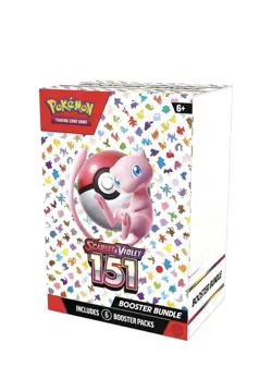 Pokemon TCG 151 Scarlet and Violet Booster Bundle Trading Cards Set - 6 Packs - Image 1