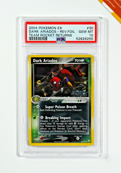 Pokemon PSA 10 Dark Ariados #30 Rev Foil EX Team Rocket's Returns 2004 English - Image 1
