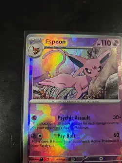 Pokemon TCG Espeon Master Ball 033/131 Prismatic Evolutions Near Mint - Image 4