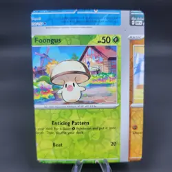 Pokemon TCG NFC Error Miscut Foongus 009/197 Reverse Holo Obsidian Flames - Image 1