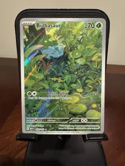 Pokemon TCG English 151 Bulbasaur Illustration Rare 166/165 NM - Image 1