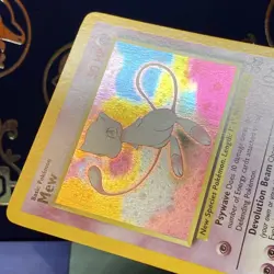 Pokemon 2000 WOTC Mew #9 Holo Black Star Promo English LP/NM SWIRL - Image 4