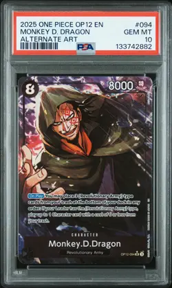 Monkey D. Dragon One Piece Op12-Legacy Of The Master 094 PSA 10 - Image 1