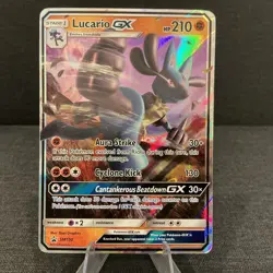 Lucario GX SM100 Black Star Promo Holo 2018 Pokemon TCG Card - Image 1