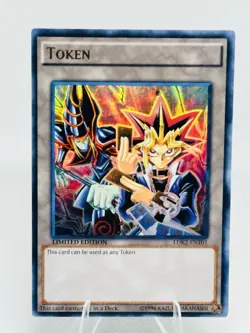 2016 Yu-Gi-Oh! Token Card LDK2-ENT01 Yugi & Dark Magician Holo Limited Edition - Image 1