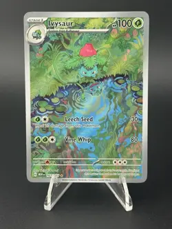 Pokemon TCG Ivysaur Scarlet Violet-151 Holo Card 167/165 IR English NM - Image 1