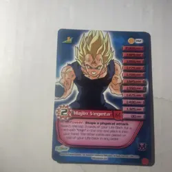 Majin Vegeta hi-tech 192 193 Folding Personality Card Score Dbz CCG TCG - Image 1