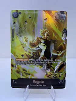 Vegeta FS09-15 Foil DB Legends Stamp Dragon Ball Super Card Game | NM - Image 1