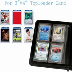 Toploader Binder,4-Pocket Double Sided Top Loaders Binder,Holds 128 Cards in ... - Image 4