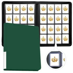 16 Pocket Toploader Binder, Holds 640 Cards, Ringless Design Side-Load Toploa... - Image 1