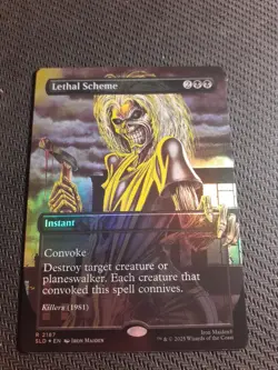 MTG - Lethal Scheme - Foil - Iron Maiden Secret Lair - Magic the Gathering - Image 1