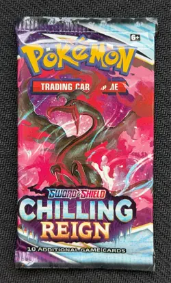 Pokemon Chilling Reign (SWSH06) Booster Pack Moltres Art New & Sealed 22.60g - Image 1