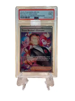 2025 POKEMON DRI SPECIAL ILLUSTRATION RARE #238 TEAM ROCKET'S GIOVANNI PSA 9 - Image 3