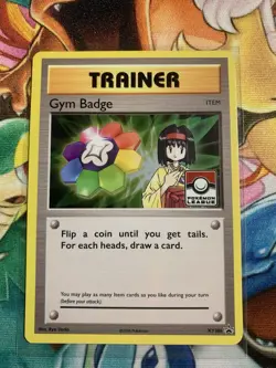 Pokemon XY Black Star Promo Gym Badge Erika Holo XY206 - Image 1