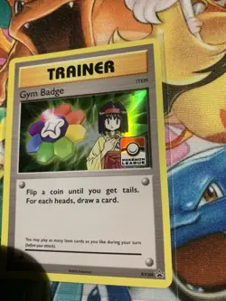 Pokemon XY Black Star Promo Gym Badge Erika Holo XY206 - Image 2