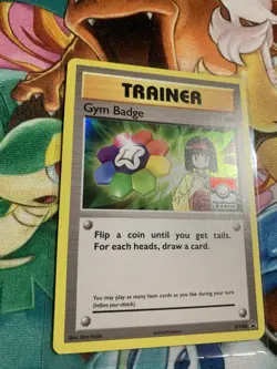 Pokemon XY Black Star Promo Gym Badge Erika Holo XY206 - Image 3