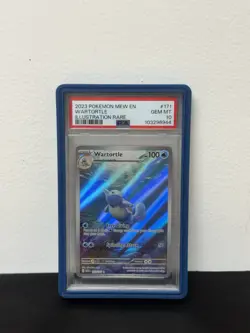 2023 Pokemon Mew EN Wartortle 171/165 Illustration Rare PSA 10 - Image 1