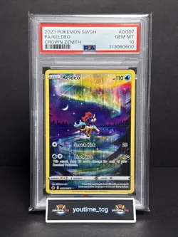 2023 Pokemon Sword And Shield Crown Zenith Fa Keldeo #GG07 PSA 10 - Image 1