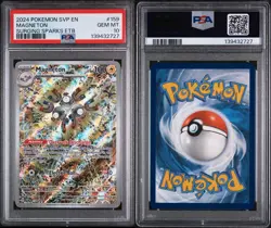 PSA 10 GEM MINT – 2024 Pokemon SVP Magneton #159 Surging Sparks ETB Promo - Image 3
