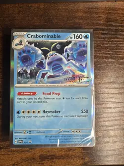 Pokemon SEALED Crabominable SVP 134 Stellar Crown Deck - Image 1
