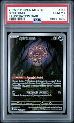 PSA 10 - Spiritomb 148/132 - ME01 - Mega Evolution - Illustration Rare - Pokemon - Image 1