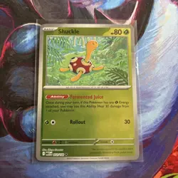 Pokemon TCG Shuckle 011/132 Reverse Holo ME01 Mega Evolution NM Condition - Image 1